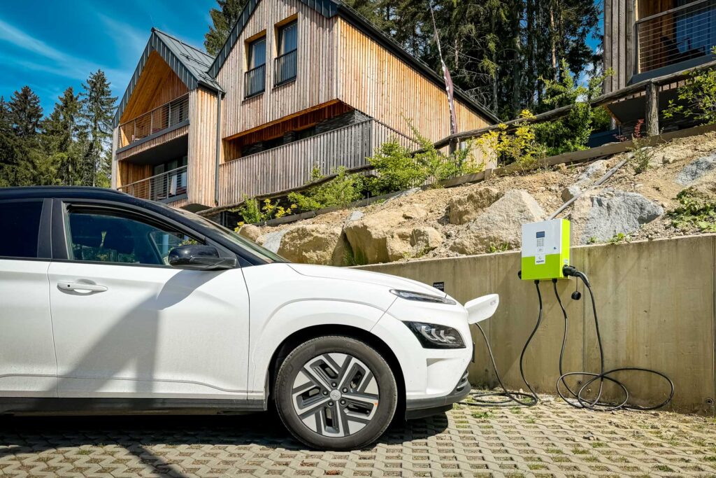 Car charger at Tri Vody chalets