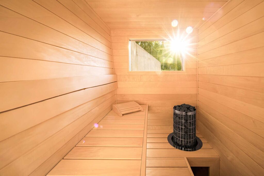 Outdoor Finnish sauna